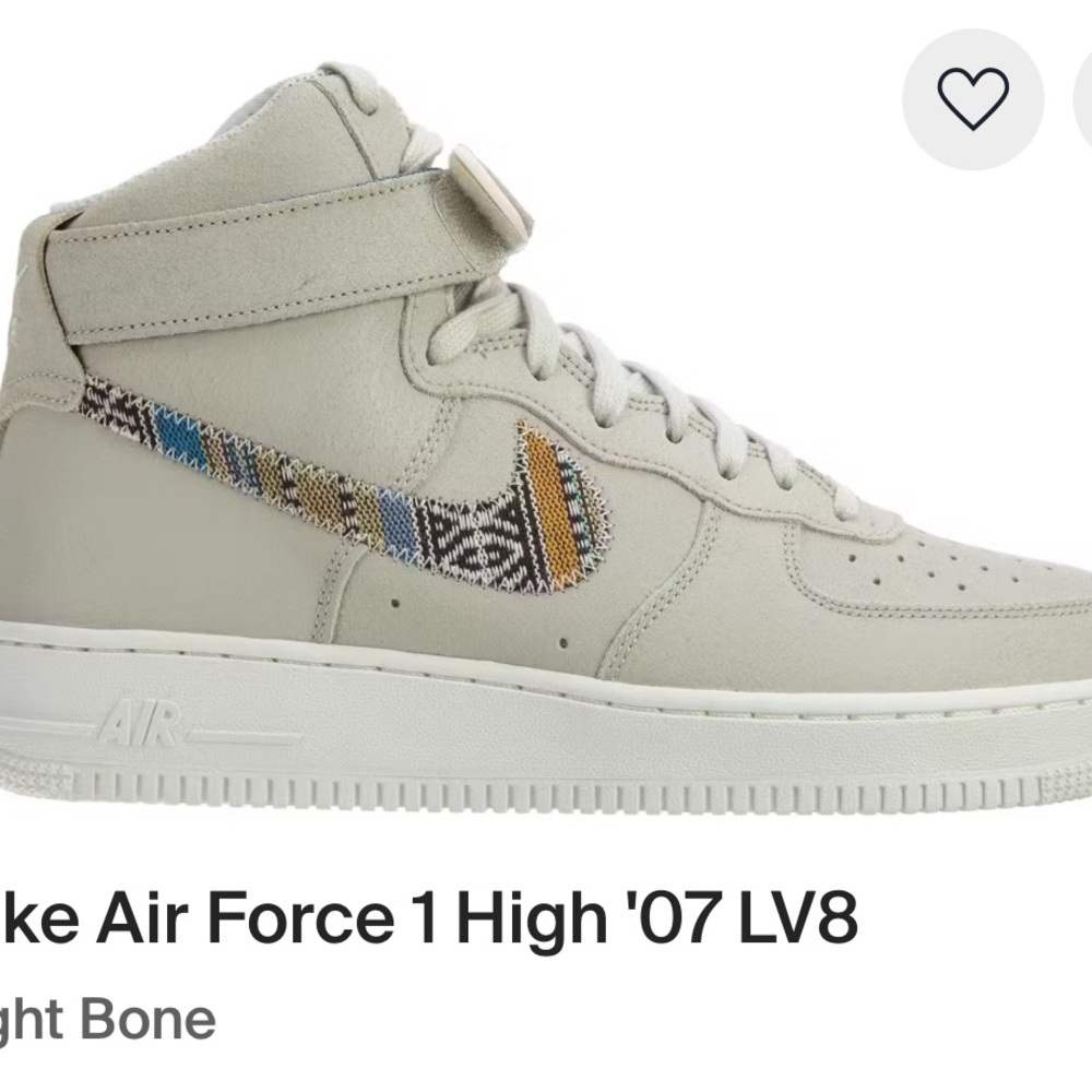 Nike Air Force 1 High 07 LV8 High-Top Sneakers - Light Bone ** unique and rare